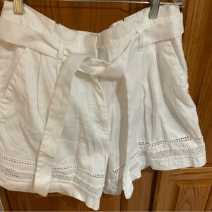 White House Black Market white shorts Size 14 NWOT